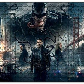 Cakapuzzle Venom Tom Hardy Michelle Williams Ahşap 1000 Parça Puzzle
