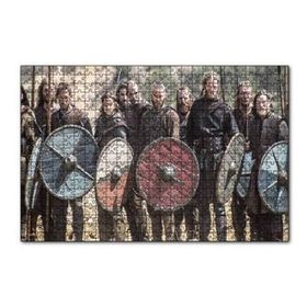 Cakapuzzle Viking Oyuncular Görseli 120 Parça Ahşap Puzzle