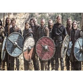 Cakapuzzle Viking Oyuncular Görseli 120 Parça Ahşap Puzzle