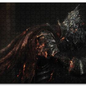 Cakapuzzle Viking Yanan Zırh Siyah Arkaplan Mdf 1000 Parça Puzzle