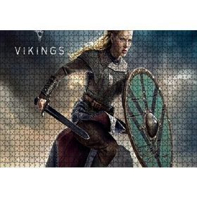 Cakapuzzle Vikingler Katheryn Lagertha 120 Parça Ahşap Puzzle