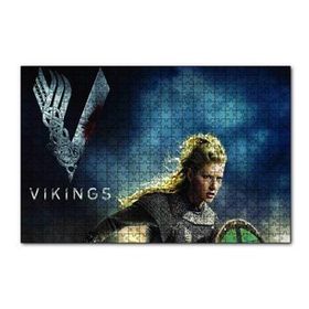 Cakapuzzle Vikingler Katheryn Winnick 120 Parça Ahşap Puzzle