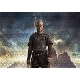 Cakapuzzle Vikingler Kayalıklar ve Bulutlu Ragnar Lodbrok 120 Parça Ahşap Puzzle