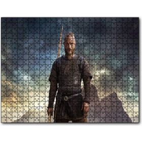 Cakapuzzle Vikingler Kayalıklar ve Bulutlu Ragnar Lodbrok Mdf 1000 Parça Puzzle