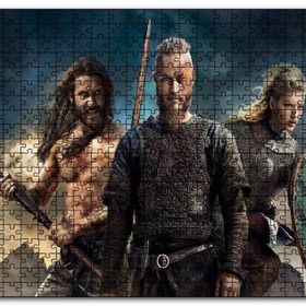 Cakapuzzle Vikingler Ragnar Lagertha Rollo Mdf 1000 Parça Puzzle