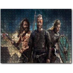 Cakapuzzle Vikingler Ragnar Lagertha Rollo Mdf 1000 Parça Puzzle