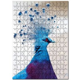 Cakapuzzle Viktorya Taçlı Güvercin Yakın Çekim Mdf 500 Parça Puzzle