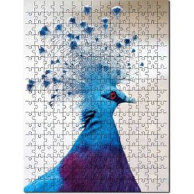 Cakapuzzle Viktorya Taçlı Güvercin Yakın Çekim Mdf 500 Parça Puzzle