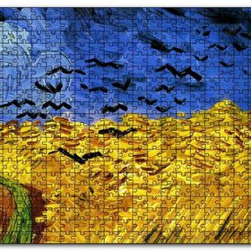 Cakapuzzle Vincent Van Gogh Buğday Tarlası ve Kargalar Mdf 120 Parça Puzzle