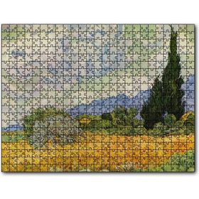 Cakapuzzle Vincent Van Gogh Selvili Buğday Tarlası Mdf 1000 Parça Puzzle