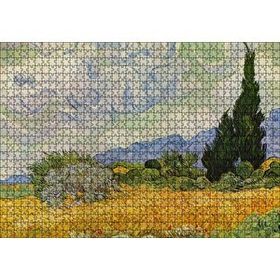 Cakapuzzle Vincent Van Gogh Selvili Buğday Tarlası Mdf 1000 Parça Puzzle