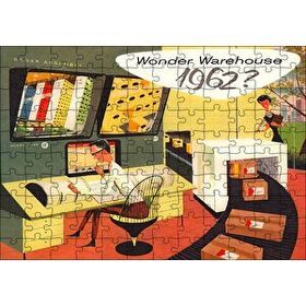 Cakapuzzle Vintage Üretim ve Depo Sorumlusu 120 Parça Ahşap Puzzle