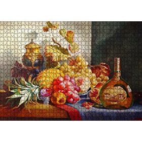 Cakapuzzle Viski ve Taze Meyveler 120 Parça Ahşap Puzzle