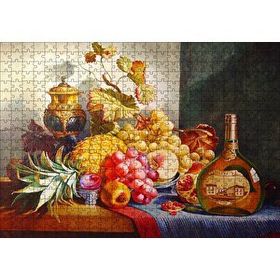 Cakapuzzle Viski ve Taze Meyveler 120 Parça Ahşap Puzzle