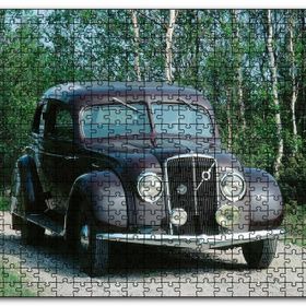 Cakapuzzle Volvo Pv36 Carioca Modeli İle Ormanda Gezinti Mdf 1000 Parça Puzzle