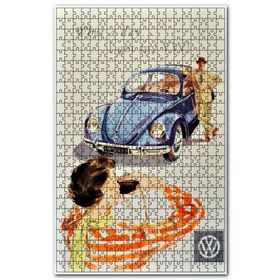 Cakapuzzle Vosvosu İle Fotoğraf Çeken Çift Görseli Ahşap 1000 Parça Puzzle