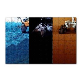 Cakapuzzle Wall-E ile Ay Aracı Kesitleri Yapboz MDF Puzzle