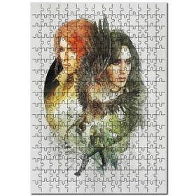 Cakapuzzle Witcher Anime Yennefer ve Triss Görseli Mdf 120 Parça Puzzle