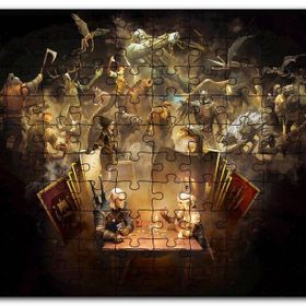 Cakapuzzle Witcher Macera Oyunu Kahramanları Görseli Mdf 120 Parça Puzzle