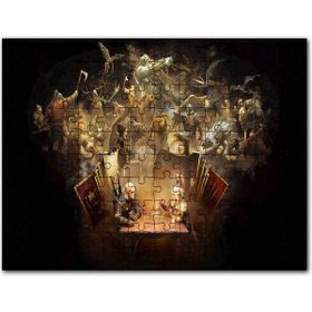 Cakapuzzle Witcher Macera Oyunu Kahramanları Görseli Mdf 120 Parça Puzzle