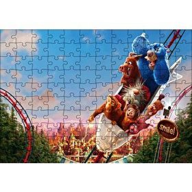 Cakapuzzle Wonder Park Roller Coaster 120 Parça Ahşap Puzzle