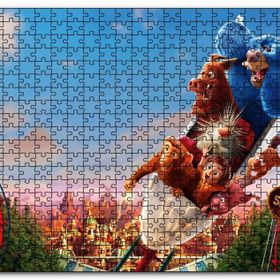 Cakapuzzle Wonder Park Roller Coaster Ahşap 500 Parça Puzzle