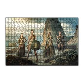 Cakapuzzle Wonder Woman ve Savaşçı Kadınlar 120 Parça Ahşap Puzzle