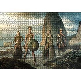 Cakapuzzle Wonder Woman ve Savaşçı Kadınlar 120 Parça Ahşap Puzzle