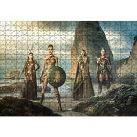 Cakapuzzle Wonder Woman ve Savaşçı Kadınlar 120 Parça Ahşap Puzzle