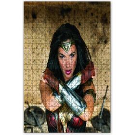 Cakapuzzle Wonder Women Gal Gadot Görseli Mdf 120 Parça Puzzle