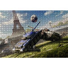 Cakapuzzle World of Tanks Pariste Futbol 120 Parça Ahşap Puzzle