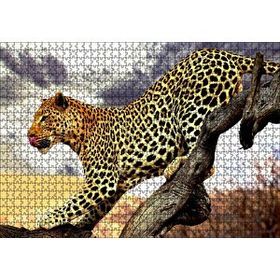 Cakapuzzle Yaban Hayat Leopar Hayvan Görseli 120 Parça Ahşap Puzzle
