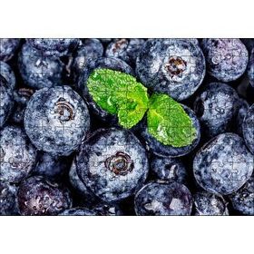 Cakapuzzle Yabanmersini Meyveleri Nane Yaprağı ve Su Damlaları 120 Parça Puzzle