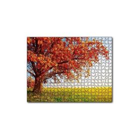 Cakapuzzle Yağlı Boya Ağaçlar Sonbahar Turuncu Görseli 120 Parça Puzzle