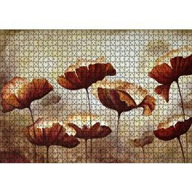 Cakapuzzle Yağlı Boya Çalışması Gelincik Tarlası Görseli Mdf 1000 Parça Puzzle