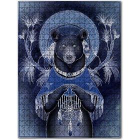 Cakapuzzle Yağlı Boya Fantastik Çizim Ayı Figürü 255 Parça Puzzle