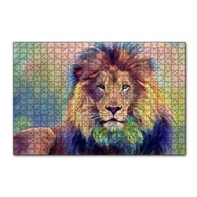 Cakapuzzle Yağlı Boya Görselli Aslan 120 Parça Ahşap Puzzle