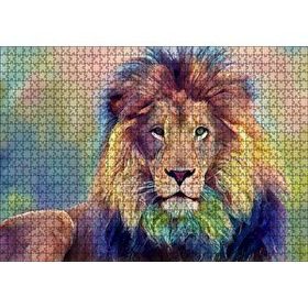 Cakapuzzle Yağlı Boya Görselli Aslan 120 Parça Ahşap Puzzle