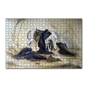 Cakapuzzle Yağlı Boya Kerbela Ağıt Resmi 120 Parça Ahşap Puzzle