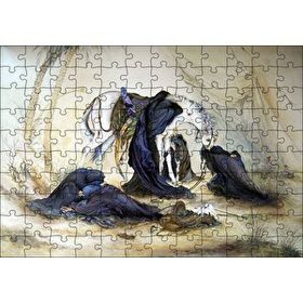 Cakapuzzle Yağlı Boya Kerbela Ağıt Resmi 120 Parça Ahşap Puzzle