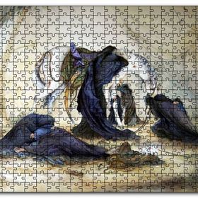 Cakapuzzle Yağlı Boya Kerbela Ağıt Resmi Mdf 500 Parça Puzzle