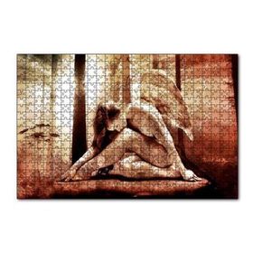 Cakapuzzle Yağlı Boya Resmi Melek Kanatlı Kadın Görseli 120 Parça Ahşap Puzzle