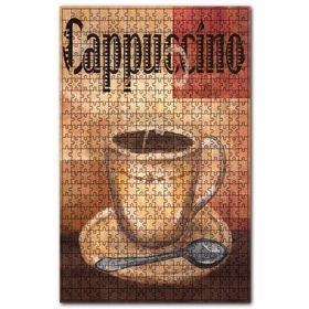 Cakapuzzle Yağlı Boyacappuccino Keyfi Afiş Görseli Ahşap 255 Parça Puzzle