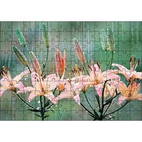 Cakapuzzle Yağmur Ve Zambak Yaprakları 120 Parça Ahşap Puzzle