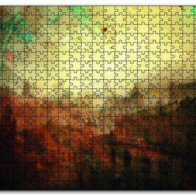 Cakapuzzle Yağmurda Şehir Sanat Ahşap 255 Parça Puzzle