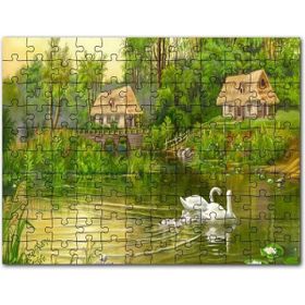 Cakapuzzle Yağmurlu Sokaklar Tramvaylar ve Gece Işıkları Mdf 1000 Parça Puzzle