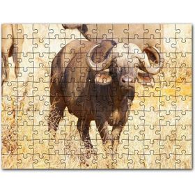 Cakapuzzle Yakışıklı Genç ve Etrafında Pervane Melekler Mdf 500 Parça Puzzle