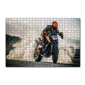 Cakapuzzle Yamaha Naked Motorsiklet ve Patinaj Dumanları 120 Parça Ahşap Puzzle