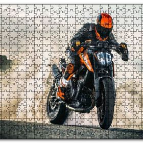 Cakapuzzle Yamaha Naked Motorsiklet ve Patinaj Dumanları Mdf 1000 Parça Puzzle