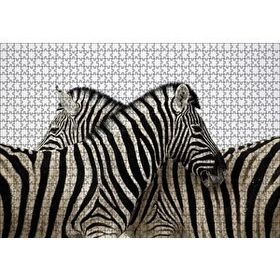 Cakapuzzle Yanyana Bir Çift Zebra 120 Parça Ahşap Puzzle